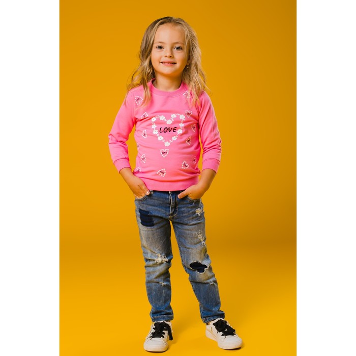 Джемпер Love фуксия, рост 104
