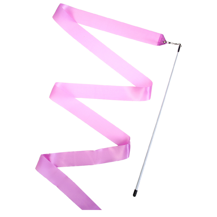 Лента гимнастическая с палочкой 4 м, цвет фиолетовый