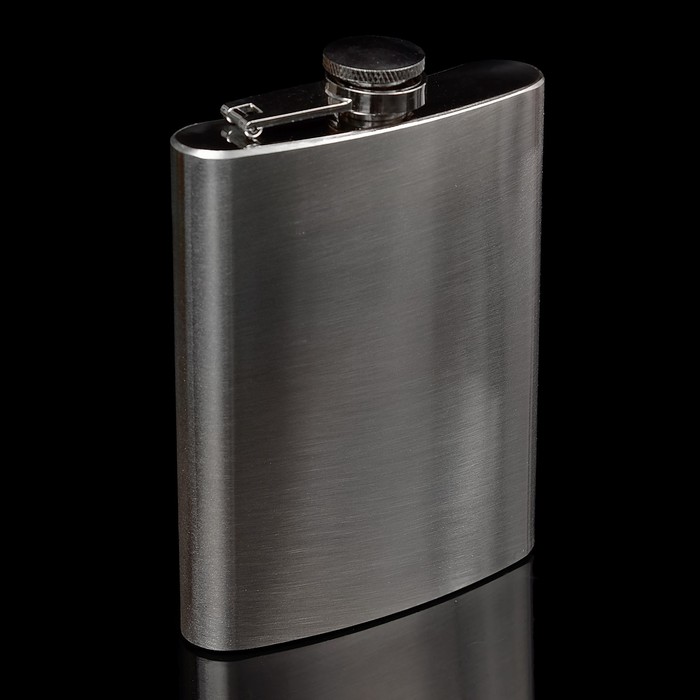 Набор 4в1 (фляжка 240 мл хромированная+2 рюмки+колода карт)