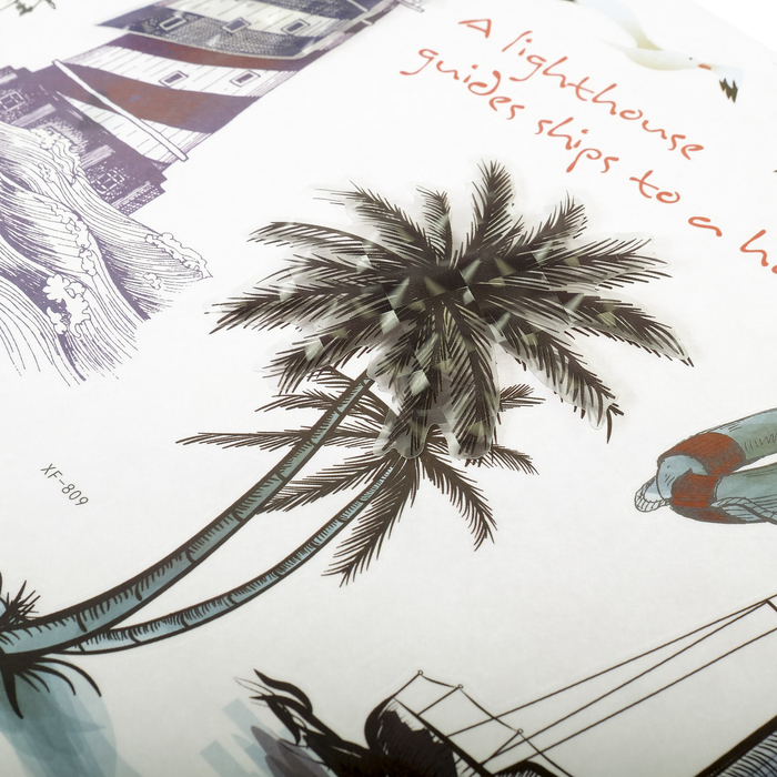 Наклейка пластик интерьерная "Корабли" 70х50 см