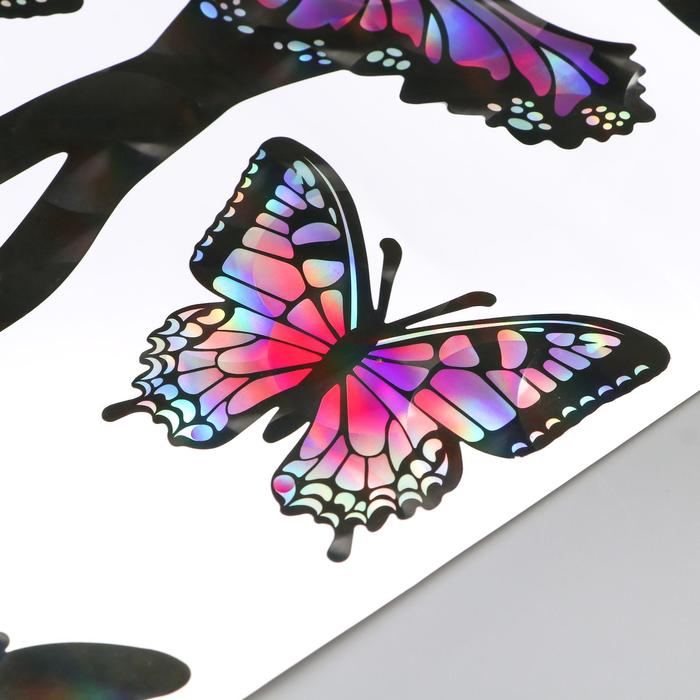 Наклейка пластик интерьерная голография "Балерина" 50х32 см