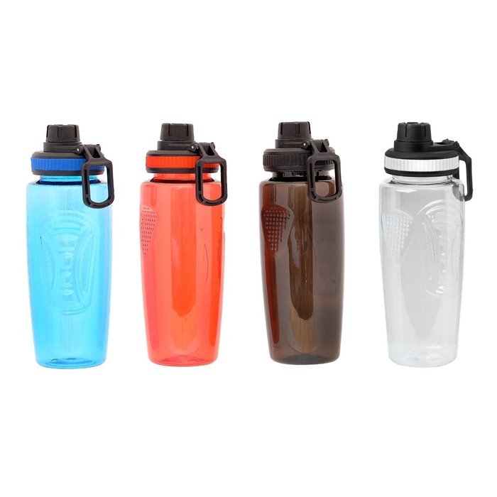 Бутылка для воды, 750мл, с кольцом для переноса, микс, 23*8