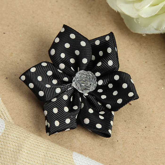 Резинка для волос "Девуля", 5 см, с жемчужиной, микс