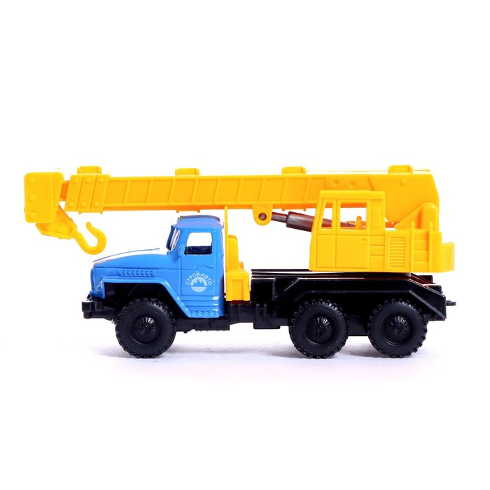 Машина металлическая "Строительный кран", инерционная, масштаб 1:43