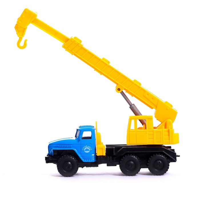 Машина металлическая "Строительный кран", инерционная, масштаб 1:43