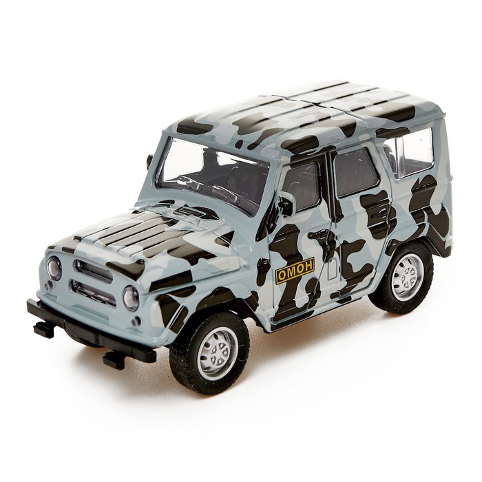 Машина металлическая "Джип ОМОН", инерционная, масштаб 1:43