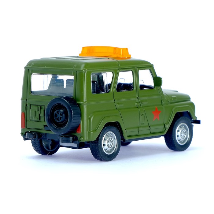 Машина металлическая "Джип военный", инерционная, масштаб 1:43