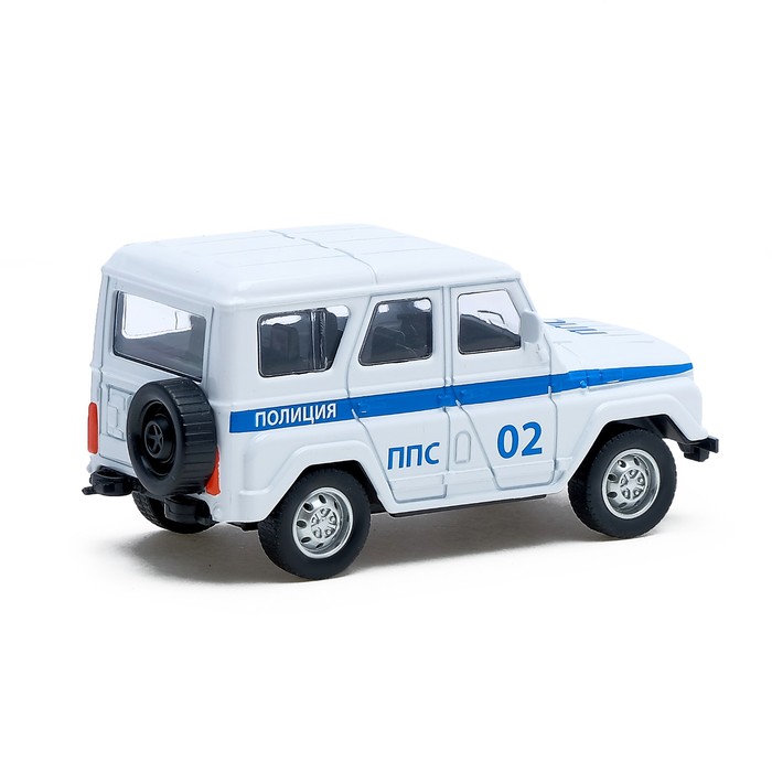 Машина металлическая "Джип полиция", инерционная, масштаб 1:43