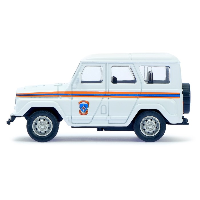 Машина металлическая "Джип МЧС", инерционная, масштаб 1:43