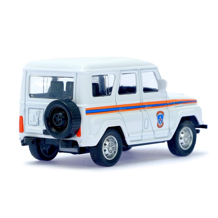 Машина металлическая "Джип МЧС", инерционная, масштаб 1:43