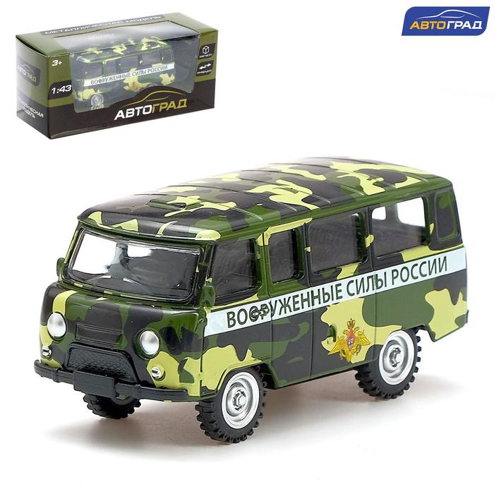 Машина металлическая "Микроавтобус ВС", инерционная, масштаб 1:43