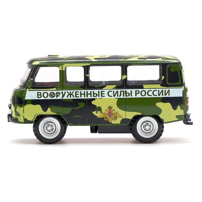 Машина металлическая "Микроавтобус ВС", инерционная, масштаб 1:43