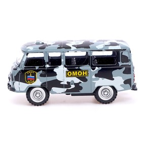 

Машина металлическая «Микроавтобус ОМОН», инерционная, масштаб 1:43
