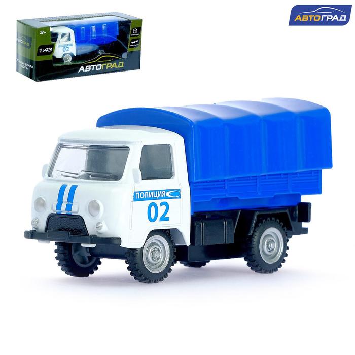 Машина металлическая "Фургон полиция", инерционная, масштаб 1:43