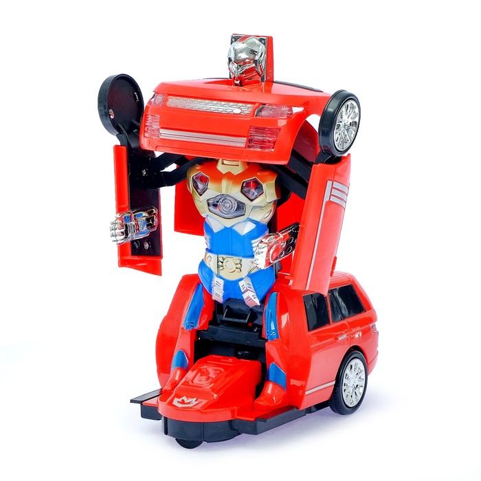 Машина-трансформер «Автобот», световые и звуковые эффекты, работает от батареек МИКС