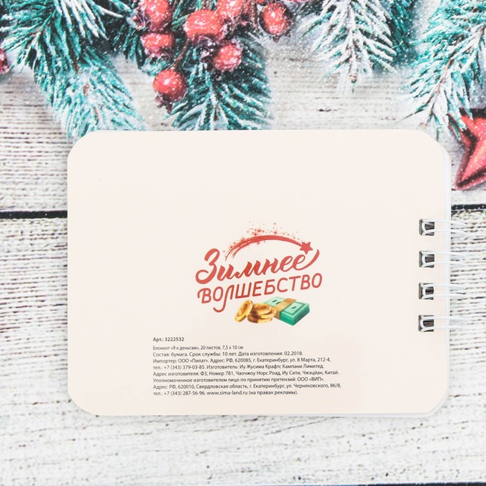 Набор "Денежного года", брелок, блокнот 20 л.