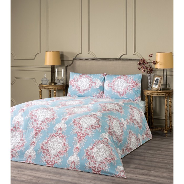 КПБ РАВЕЛЛО евро, 230×250 см, 200×210 см, 50×70 см-2 шт., розовый