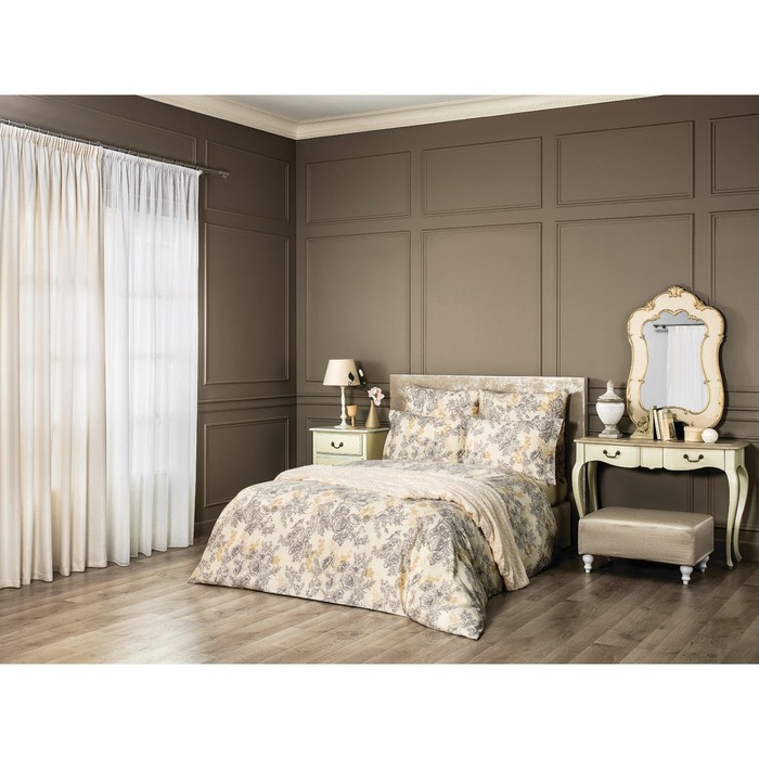 КПБ ШЕВЕРНИ евро, 230×250 см, 175×200 см, 50×70 см, 70×70 см, по 2 шт., экрю