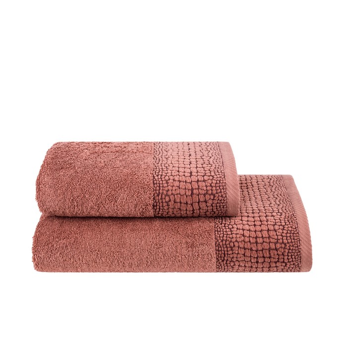Полотенце ДАРИАН, размер 50×100 см, терракотовый