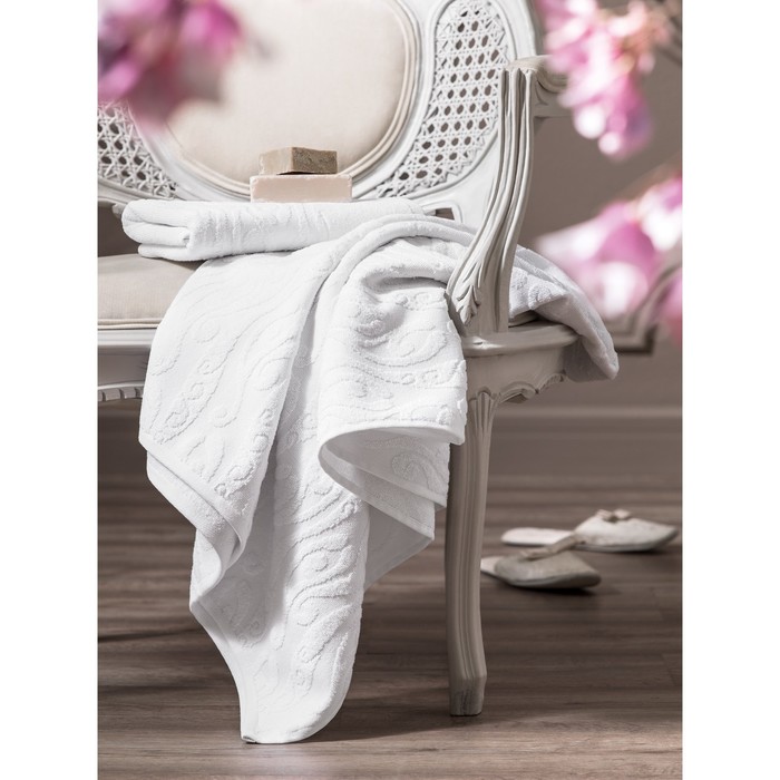 Полотенце НОВА, размер 50×100 см, белый