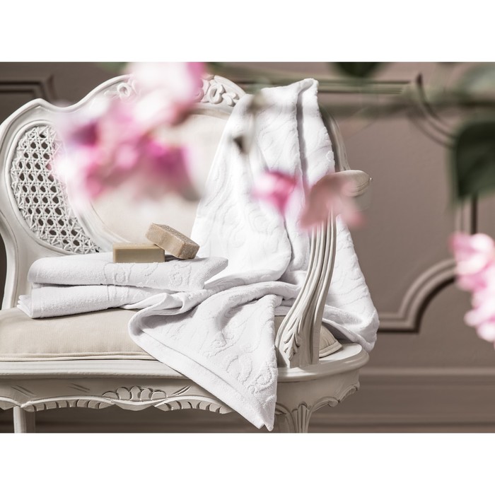 Полотенце НОВА, размер 50×100 см, белый