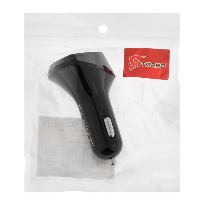 Автомобильное быстрозарядное устройство TORSO, 12-24 В, USB 3.1 А