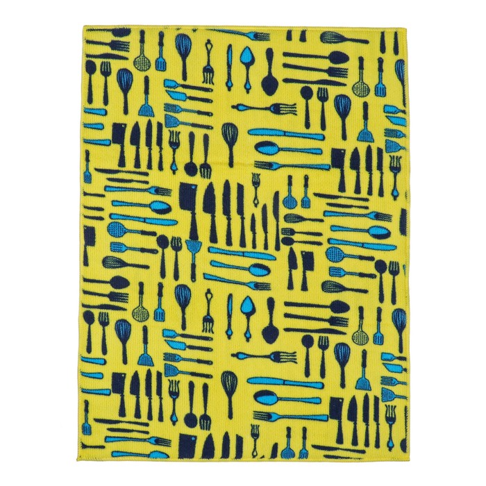 Коврик для сушки посуды 38х51 см "Кухня", микрофибра