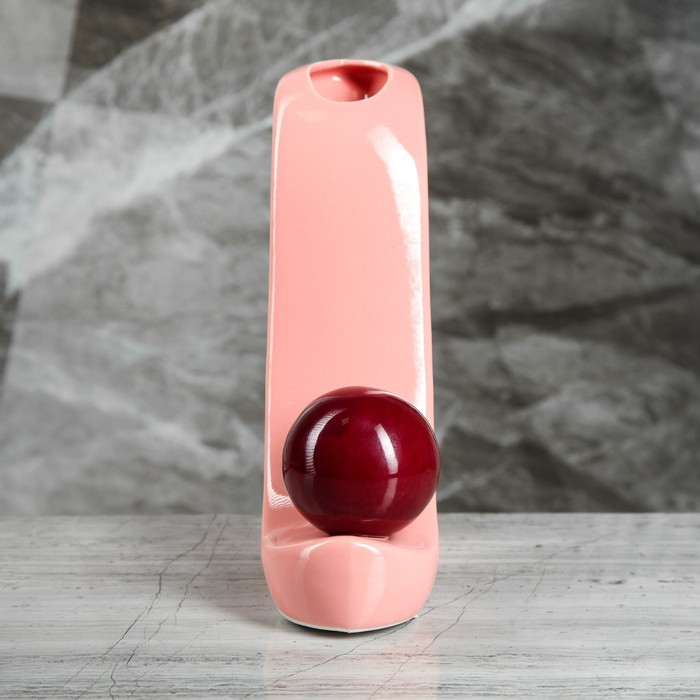 Ваза "Туфелька" розовая