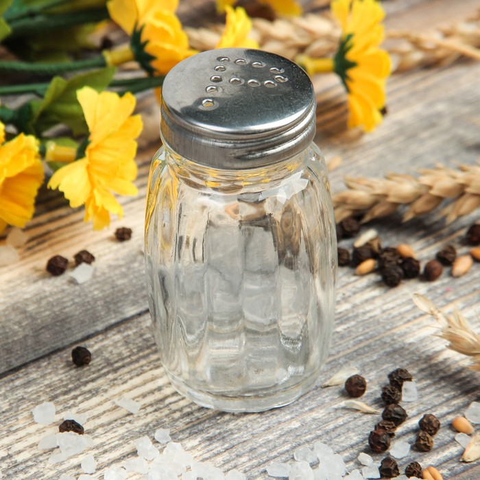 Солонка 50 мл "Классика", высота 7 см, МИКС