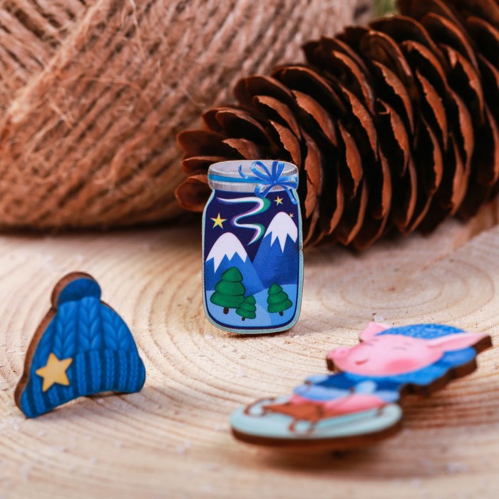 Набор значков "Веселья и радости"