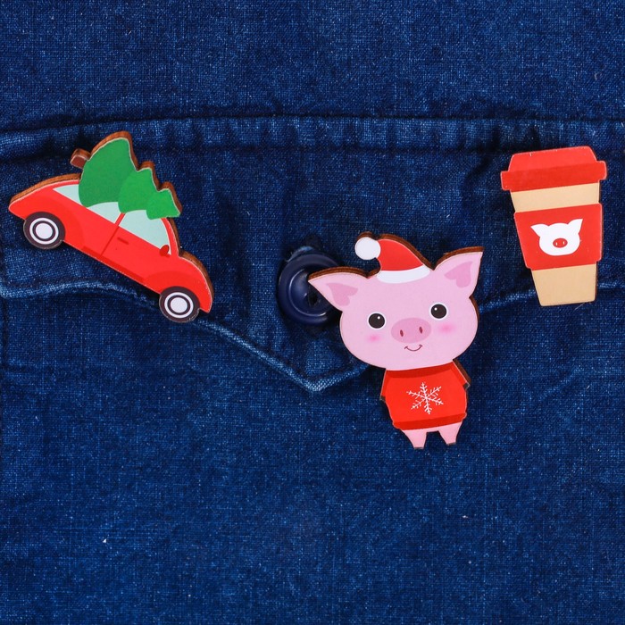 Набор значков "Тепла, любви, счастья"