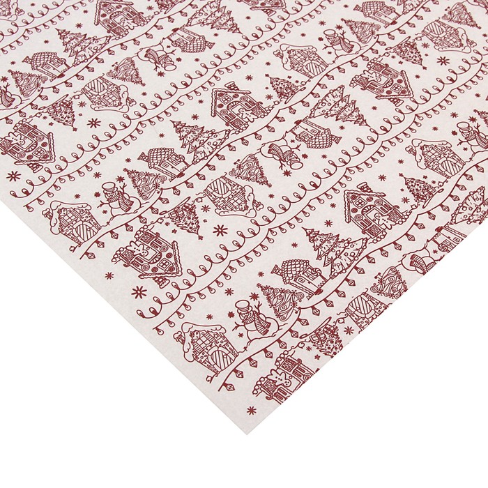 Бумага упаковочная тишью "Весёлая ярмарка" 0,7 х 10 м