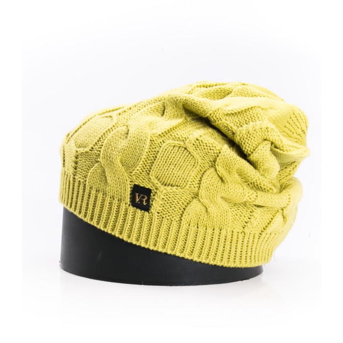 Шапка, размер 35×25 см, цвет гороховый