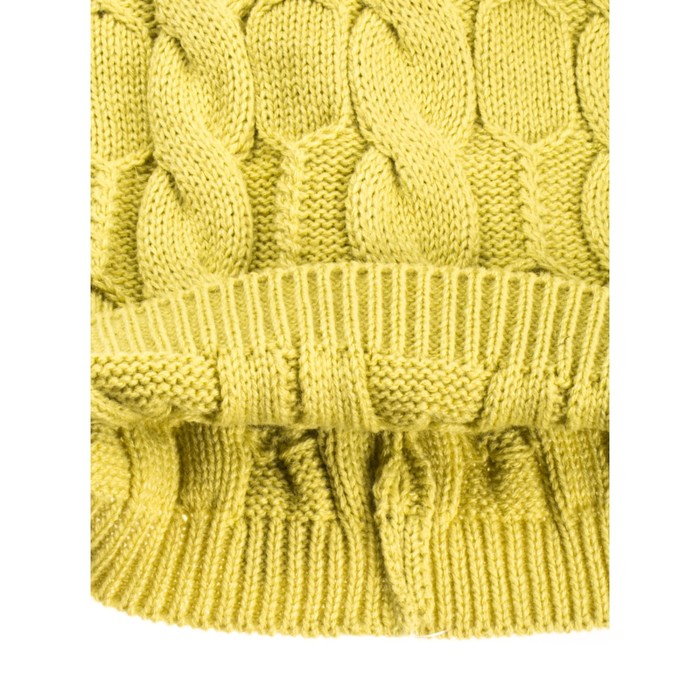 Шапка, размер 35×25 см, цвет гороховый