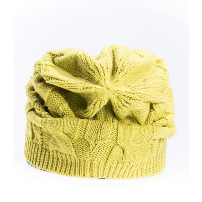 Шапка, размер 35×25 см, цвет гороховый