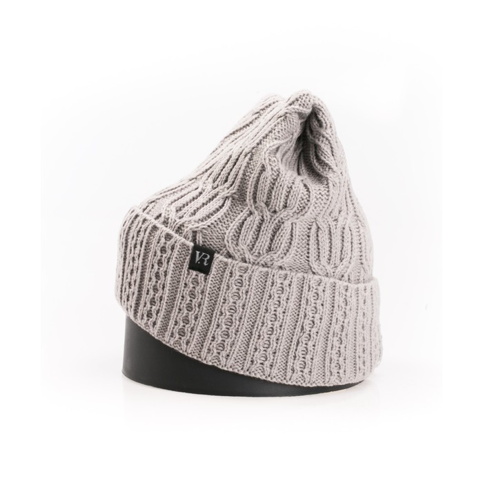 Шапка, размер 35×25 см, цвет светло-серый