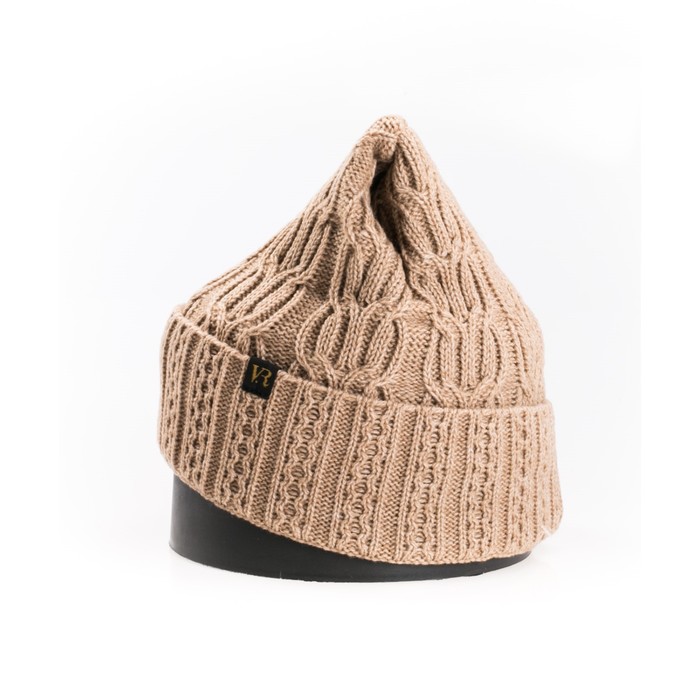 Шапка, размер 35×25 см, цвет бежевый