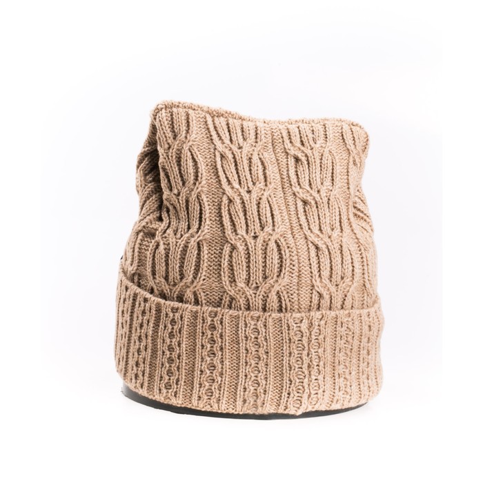 Шапка, размер 35×25 см, цвет бежевый