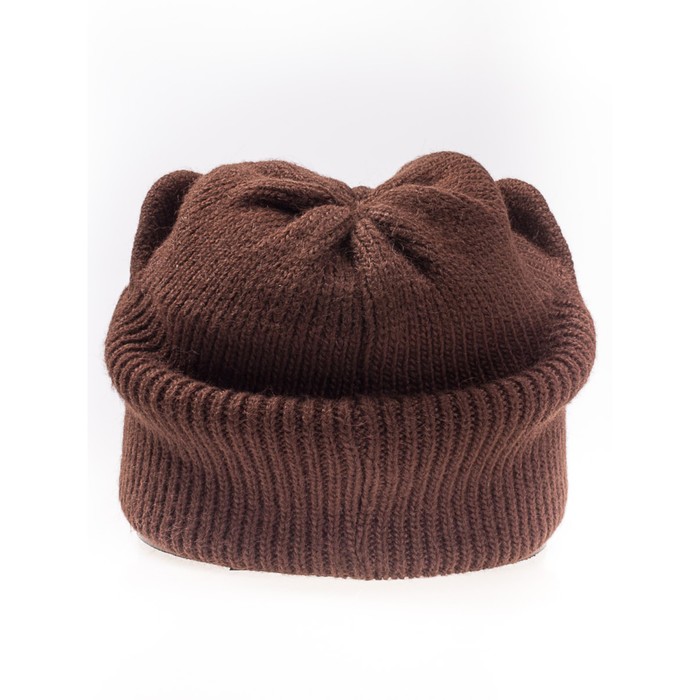 Шапка, размер 35×25 см, цвет коричневый