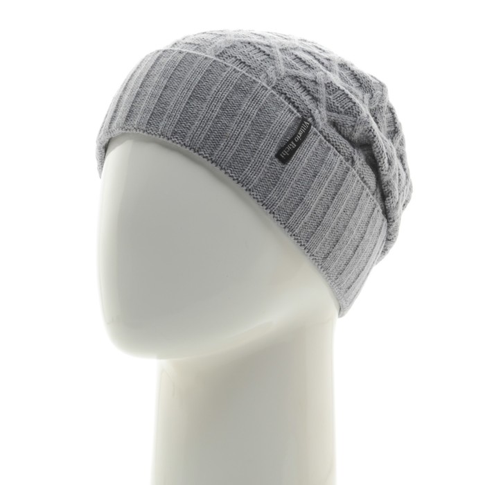Шапка, размер 35×25 см, цвет светло-серый