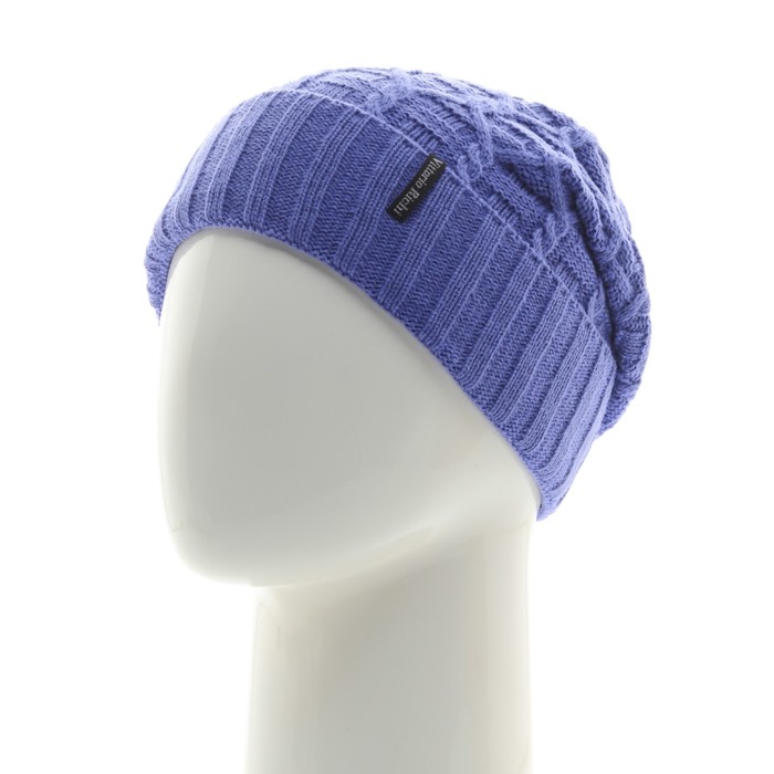 Шапка, размер 35×25 см, цвет сиреневый