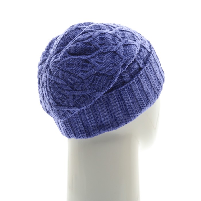 Шапка, размер 35×25 см, цвет сиреневый