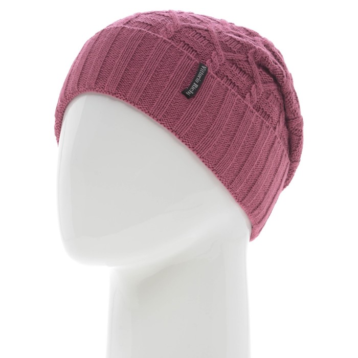 Шапка, размер 35×25 см, цвет брусничный