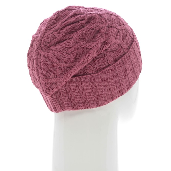 Шапка, размер 35×25 см, цвет брусничный