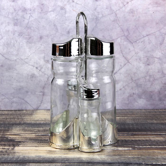 Набор для специй: 4шт на подставке "Эксклюзив"