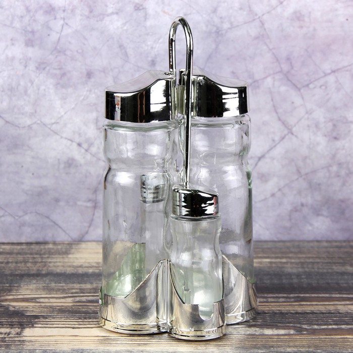 Набор для специй: 4шт на подставке "Эксклюзив"