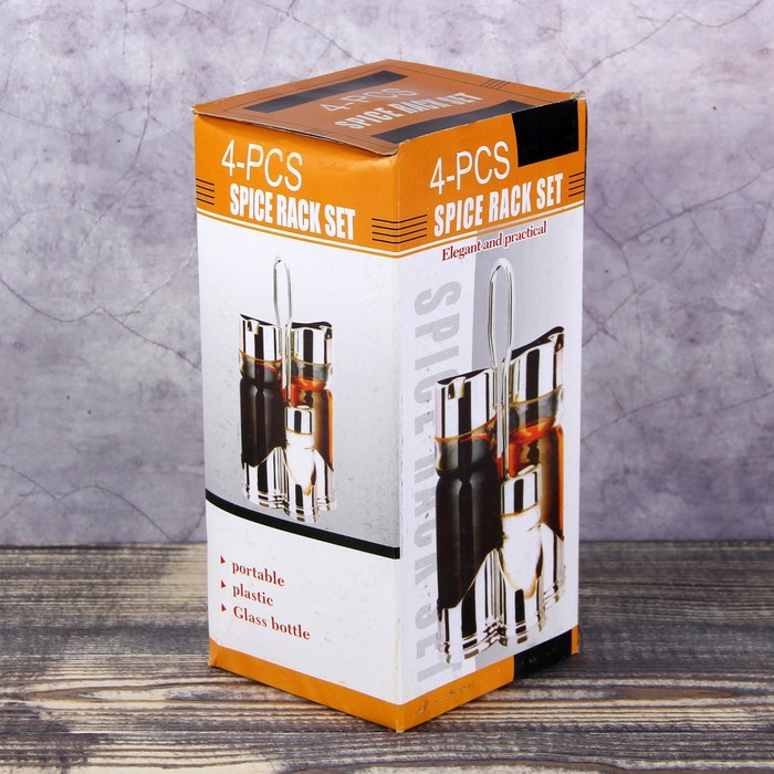 Набор для специй: 4шт на подставке "Эксклюзив"