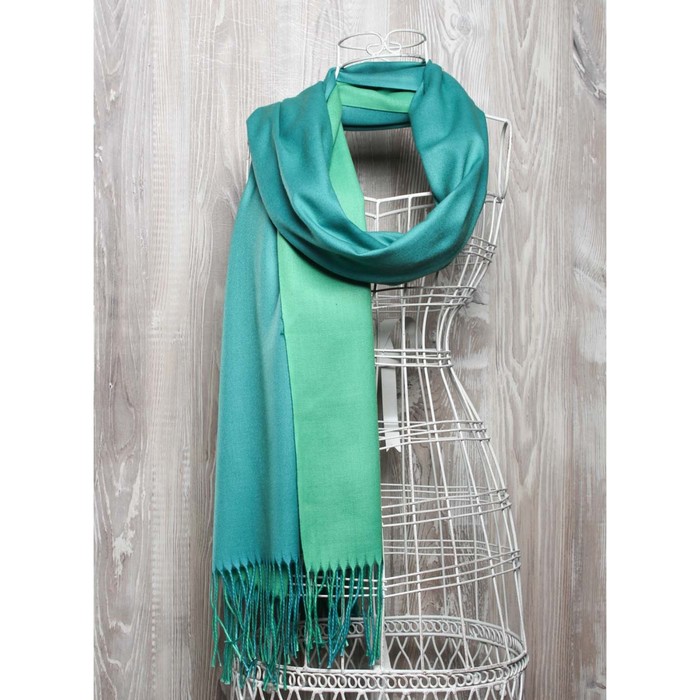 Шарф, размер 194×70 см, цвет зелёный