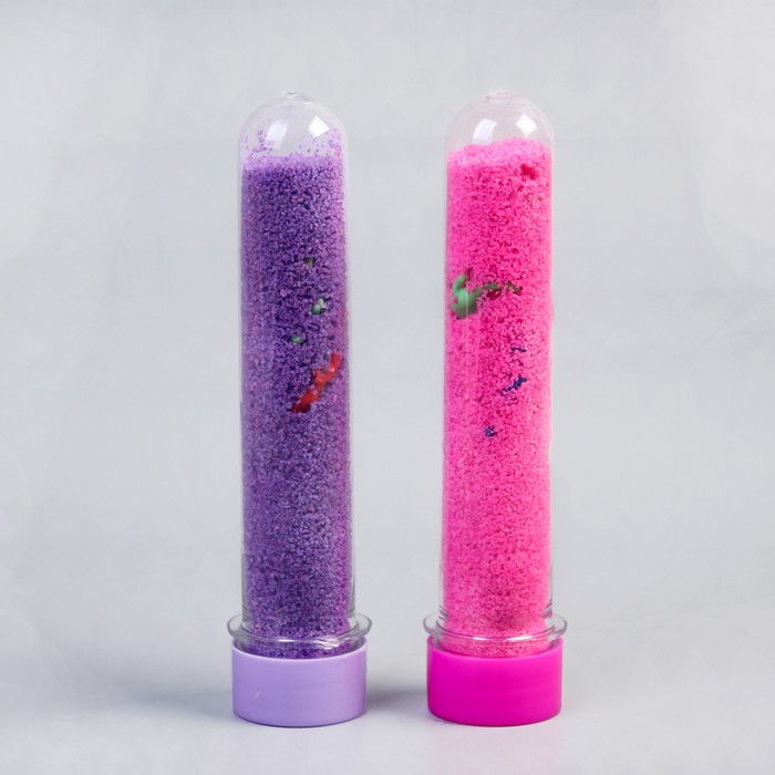 Набор аквапеска в колбе СМЕШАРИКИ с растущими животными, песок 60 гр, для девочек