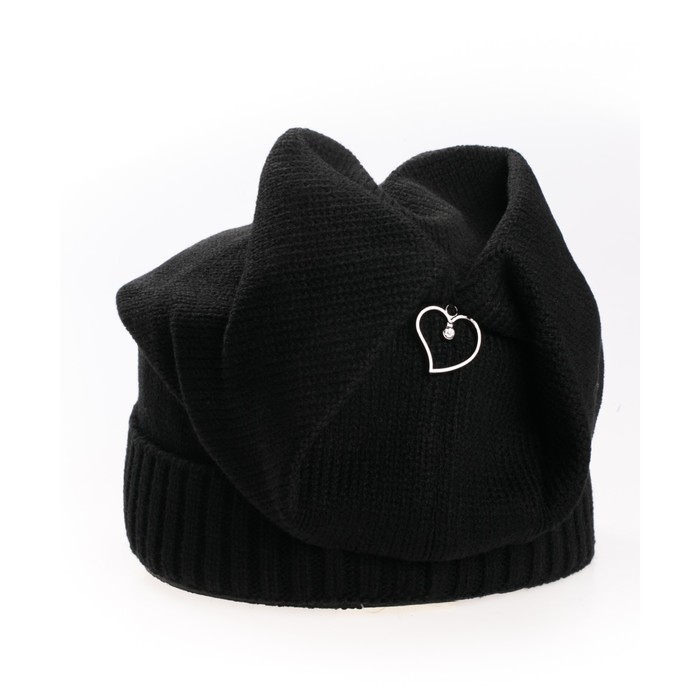 Шапка, размер 35×25 см, цвет чёрный